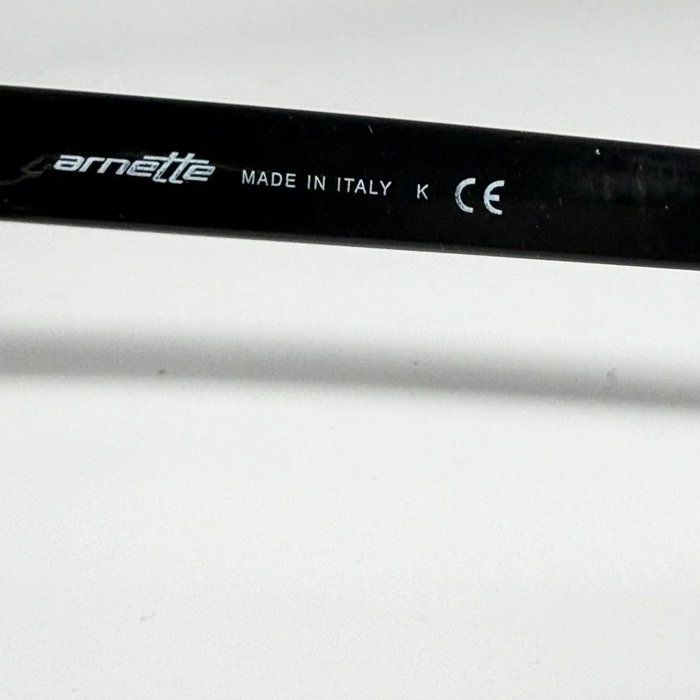 Arnette Slacker‎ AN4196 41/87 Black Rectangular Sunglasses Made in Italy 59-16